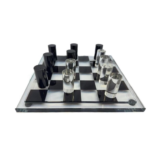 Deluxe Clear Chess - Décor Game Set