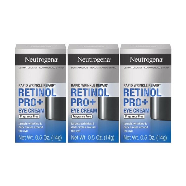 3 x Neutrogena Rapid Wrinkle Repair Retinol Pro+ Eye Cream 14g