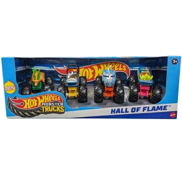 Hot Wheels Monster Trucks 4 Pack 1:64 Hall of Flame