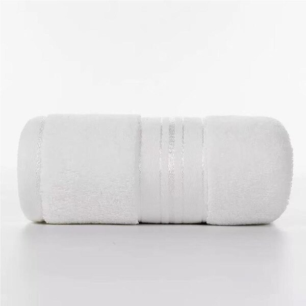 Pack of 5 White Towels, 13.8 x 29.5 Inches,130 grams per piece, 100% Cotton, Lighter, Quicker to Dry, Super Soft and Absorbent, for Bathroom, Kitchen, White