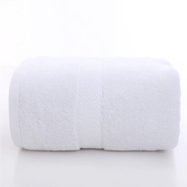 Pack of 5 White Towels, 13.8 x 29.5 Inches,130 grams per piece, 100% Cotton, Lighter, Quicker to Dry, Super Soft and Absorbent, for Bathroom, Kitchen,White