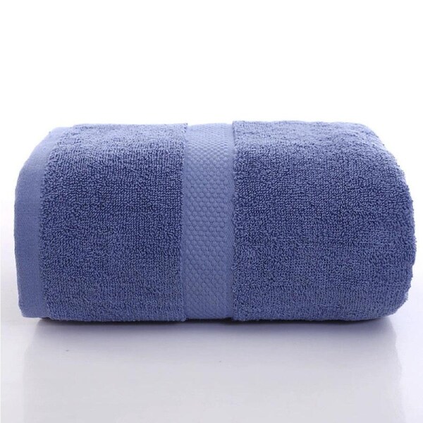 Pack of 5 Blue Towels, 13.8 x 29.5 Inches,130 grams per piece, 100% Cotton, Lighter, Quicker to Dry, Super Soft and Absorbent, for Bathroom, Kitchen,Blue