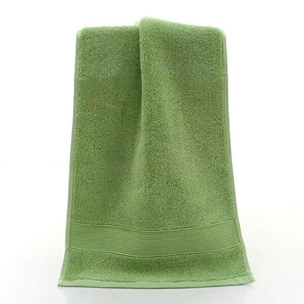 Pack of 5 Green Towels, 13.8 x 29.5 Inches,140 grams per piece, 100% Cotton, Lighter, Quicker to Dry, Super Soft and Absorbent, for Bathroom, Kitchen,Green