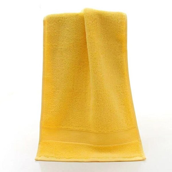 Pack of 5 Yellow Towels, 13.8 x 29.5 Inches,140 grams per piece, 100% Cotton, Lighter, Quicker to Dry, Super Soft and Absorbent, for Bathroom, Kitchen,Yellow