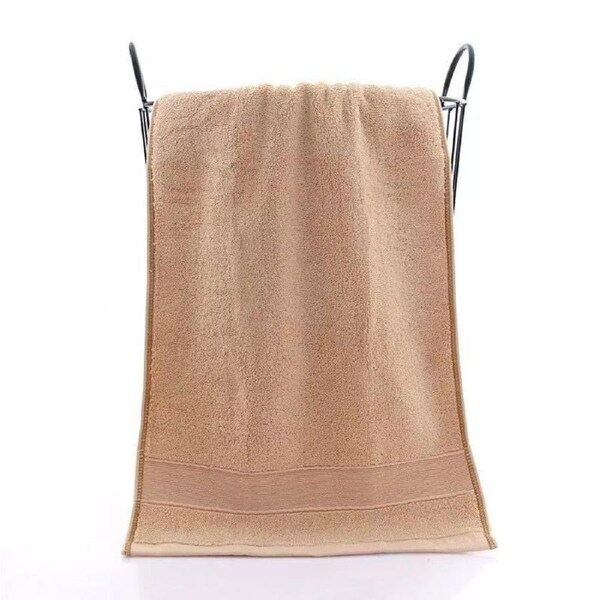 Pack of 5 Khaki Towels, 13.8 x 29.5 Inches,140 grams per piece, 100% Cotton, Lighter, Quicker to Dry, Super Soft and Absorbent, for Bathroom, Kitchen,Khaki