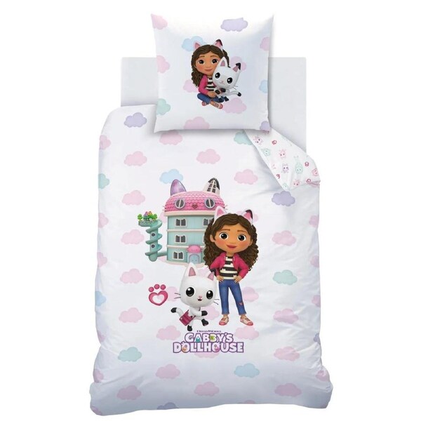 Gabby's Dollhouse Magique Cotton Quilt Cover Set - Single Bed Size