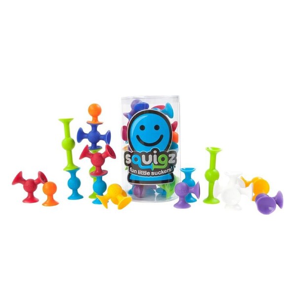 24pc Fat Brain Toys Squigz Starter Suction Construction Fun Toy Set Kids 3y+