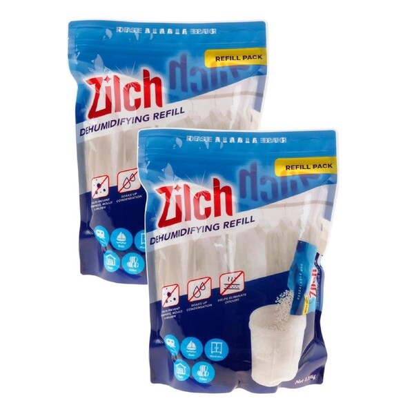 2x Zilch Dehumidifier Refill 1.19kg