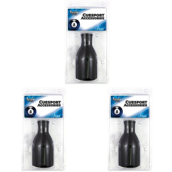 3PK Formula Sports Plastic Kelly Pool Snooker Billiard Shaker Bottle Black
