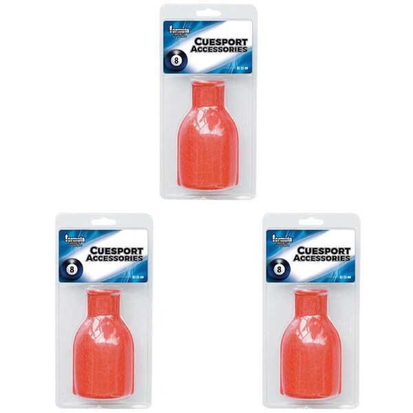 3PK Formula Sports Plastic Kelly Pool Snooker Billiard Shaker Bottle Red