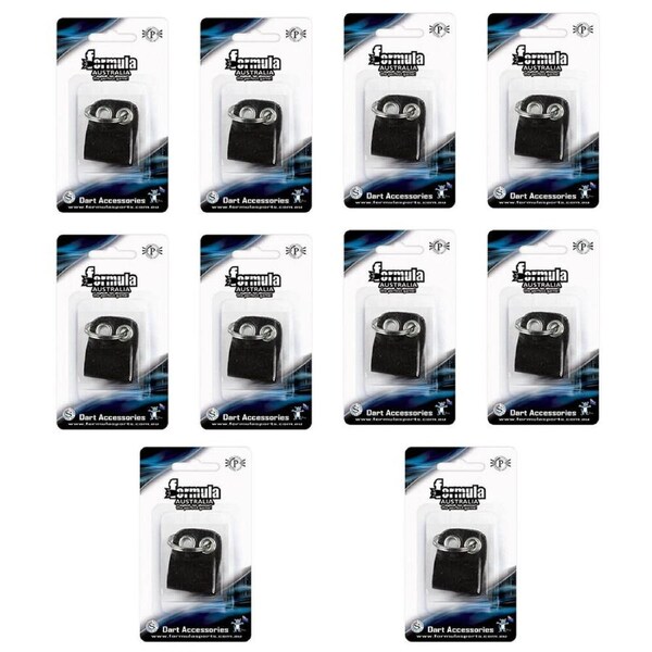 10PK Formula Sports Dart Sharpener Keyring Keychain Accessory Black