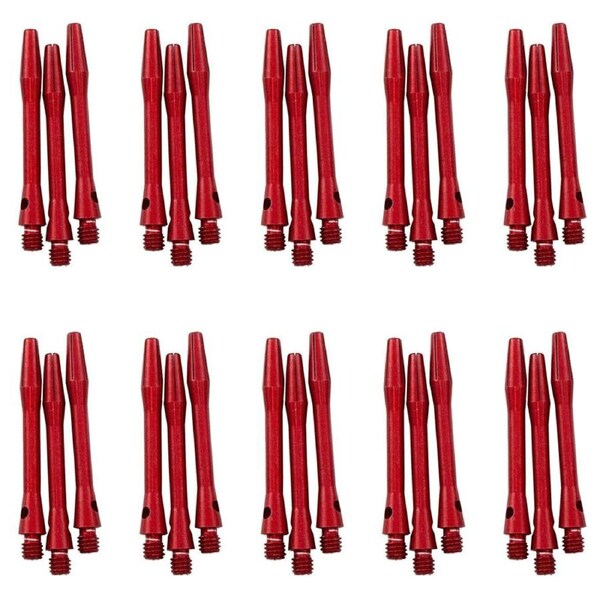 10x 3pc Formula Sports Alloy Coloured Dart Shafts Stems Short 35mm Assorted