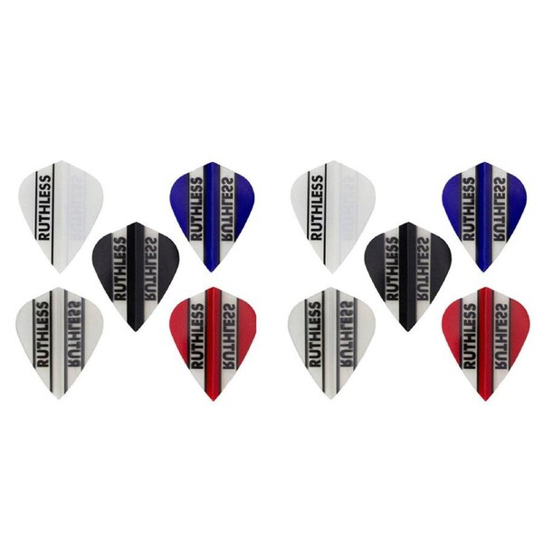 10x 3pc Formula Sports Ruthless Plain Dart Flights Kite Shape Assorted