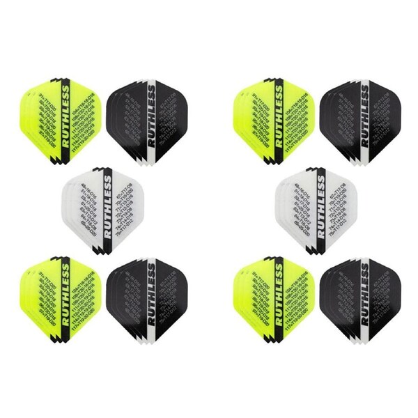 10x 3pc Formula Sports Ruthless Check Out Dart Flights Standard Shape Assorted