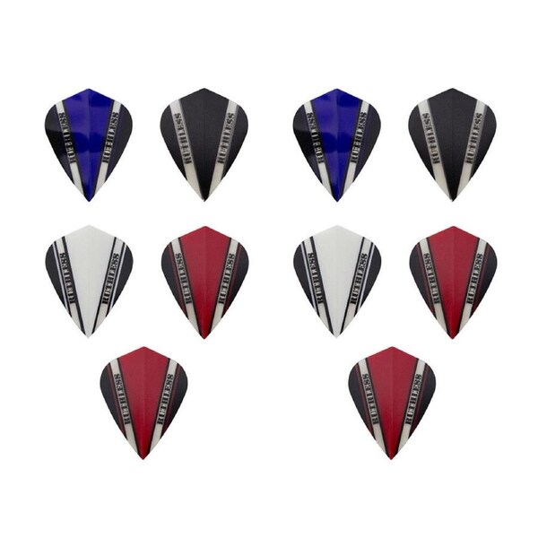 10x 3pc Formula Sports Ruthless V100 Pro Dart Flights Kite Shape Assorted