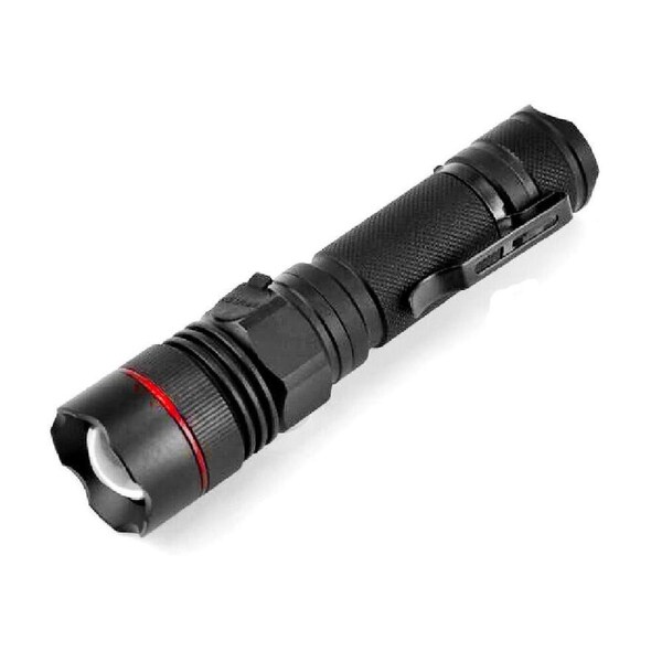 Sansai Tactical Grade Rechargeable Water Resistant 5W LED Torch 29x25.5x117mm