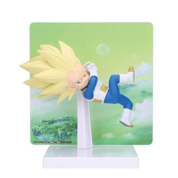 Banpresto Dragon Ball Daima Super Saiyan 3 Vegeta Mini Figure with Panel