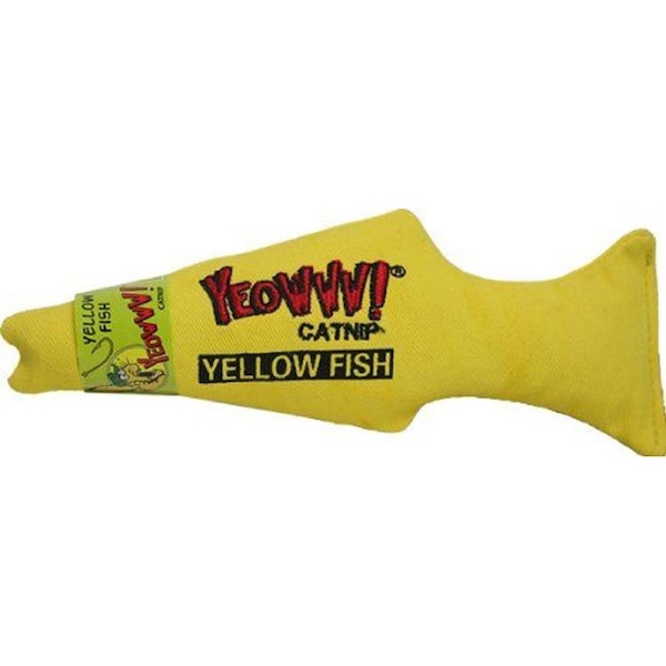 Catnip Toy, Yellow Fish