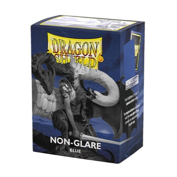 Dragon Shield Standard 100ct Non Glare Matte Blue Sleeves 63x88mm