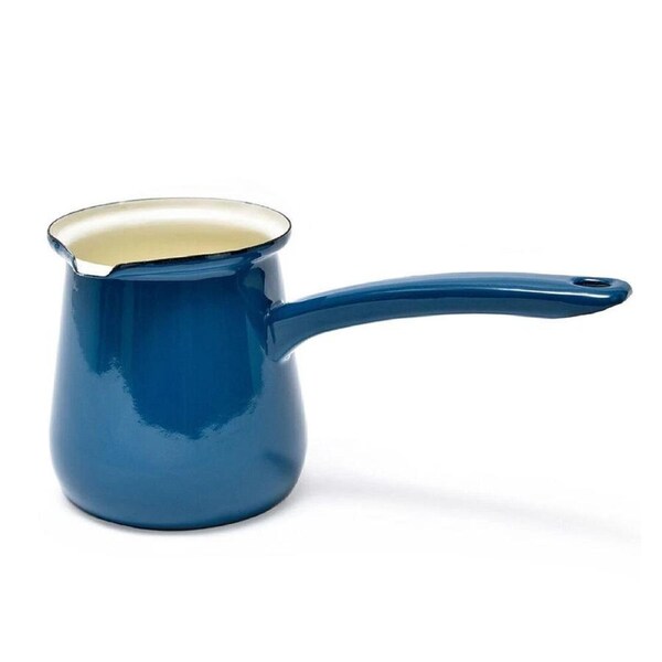 Coffee Culture Enamel - 750ml Turkish Coffee Pot Maker - Stovetop Brewing Teal