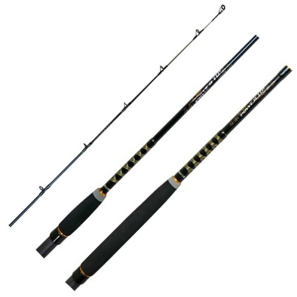 2pc Silstar 6ft Crystal Power Tip With Solid Glass Spin Rod 4-7kg