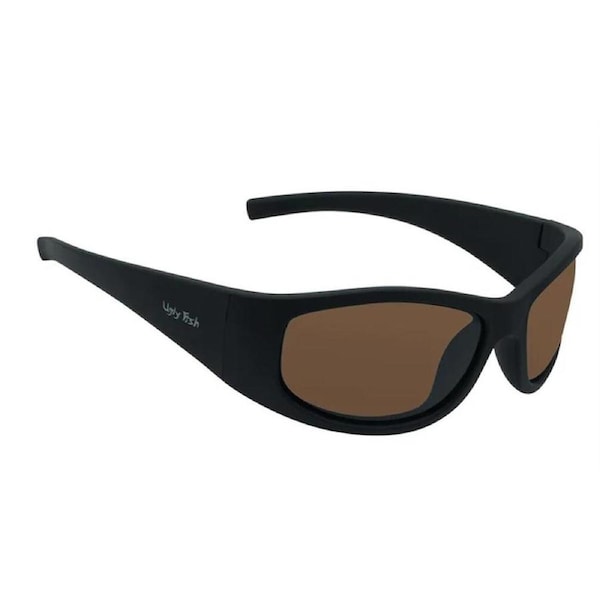 Ugly Fish Black Frame/Brown Lens Wrap Polarised PU5933 Sunglasses Unbreakable