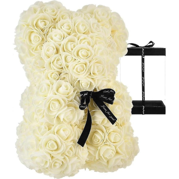 Rose Bear - Rose Teddy BearTeddy Flower Bear -Artificial Flowers - Valentines Day, Anniversary
