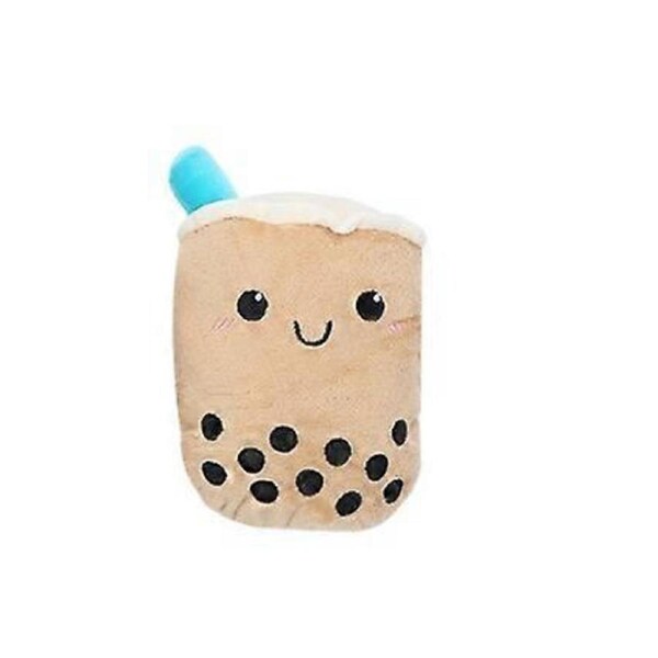 Pet dog plush toy cute milk tea shape grinding teeth making sounds playing pet supplies