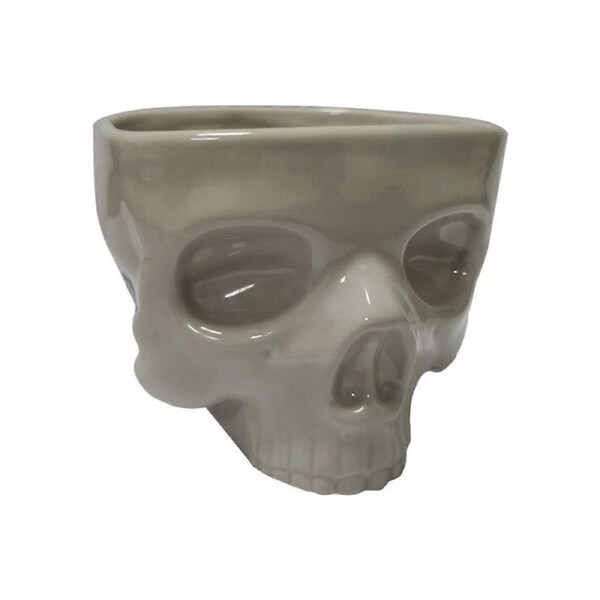 Retro Tabletop Decor Porcelain Gothic Skull Pasta Bowl Halloween Tableware Bar Food Noodle Salad Can