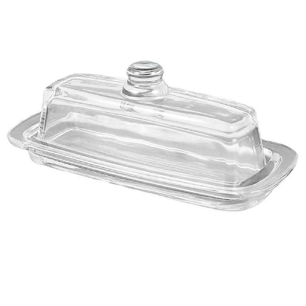 Glass Butter Dish with Lid Cream Cheese Dish Clear Butter Dish Butter Butter Tray Keeper Stands for