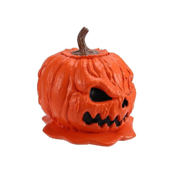 Halloween Pumpkin Snack Bowl Melting Skull Bowl with Lid Table Decoration Reusable Halloween Candy H