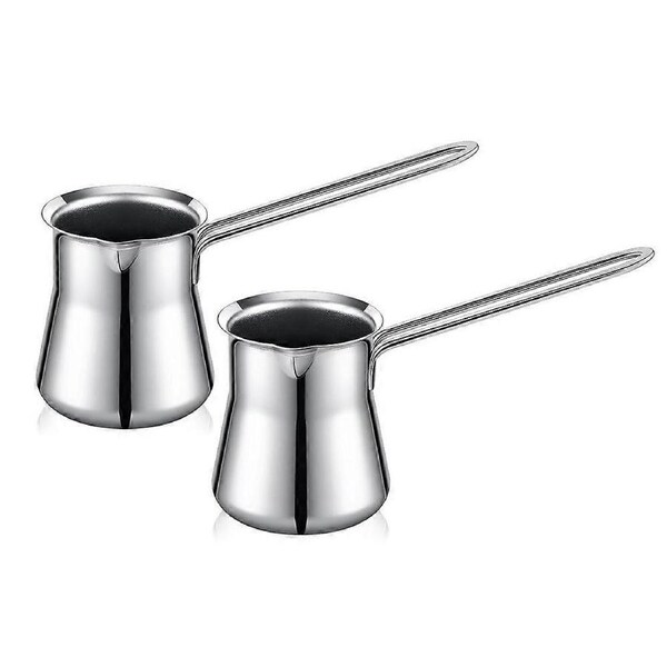 2 Pieces Turkish Coffee Pot 15oz Chai Pot Briki Greek Coffee Pot