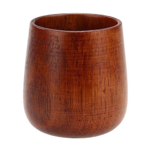 Primitive Handmade Natural Wood Wooden Cup Breakfast Beer Milk Tea Mug