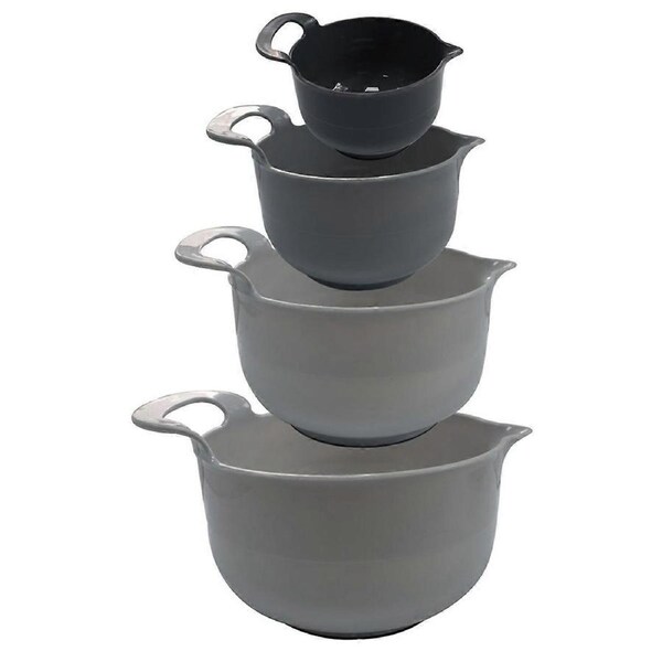 Mixing Bowl Set Simple Portable Four-Piece Salad Bowl Mixing Bowl Kitchen Fruit and Vegetable Bowl D