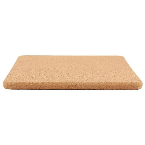 High Density Thick Square Cork Pad for Hot Dishes, 8 Inch Heat Resistant Multifunction Cork Coaster