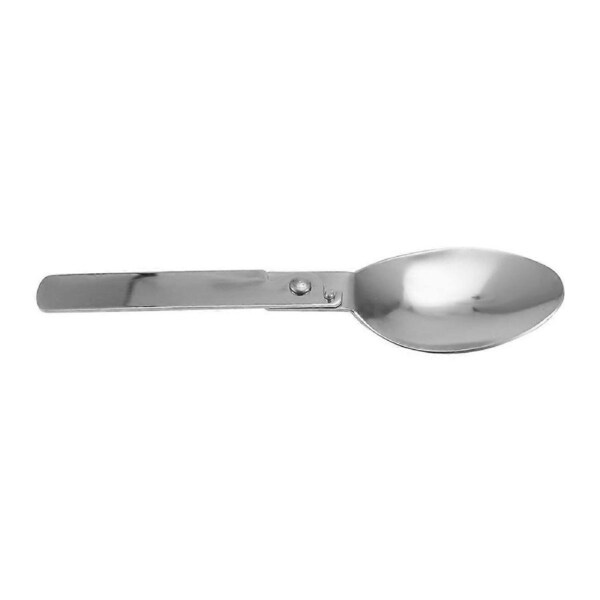 Folding Small Spoon Folding Tablespoon Portable Tableware Outdoor Camping Tableware Stainless Steel