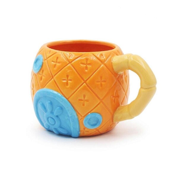 Fruit Shaped Coffee Cup, Cute Ceramic Coffee Milk Cup Tea Cup, Ceramic Pineapple Cup, Home Office Wa