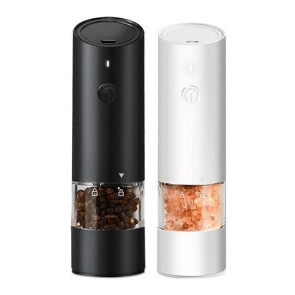 Electric Salt and Pepper Grinder Set, USB Rechargeable,Automatic Salt and Pepper Mill Grinder with A
