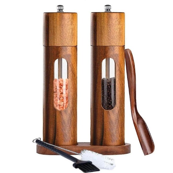 Pepper Mill Salt and Pepper Mill Manual Salt Mill Spice Mill with Adjustable Ceramic Grinder for Pep