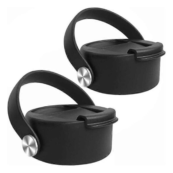 Flip Coffee Lids for Wide Mouth Bottle 12 16 18 20 32 40 64 Oz,Flexible Handle Lid Replacement