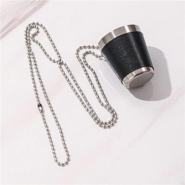 Pack of 6 Shot Cups Metal for Hanging Shot Glasses Stainless Steel with Chain Shot Glass 30ml Shot C