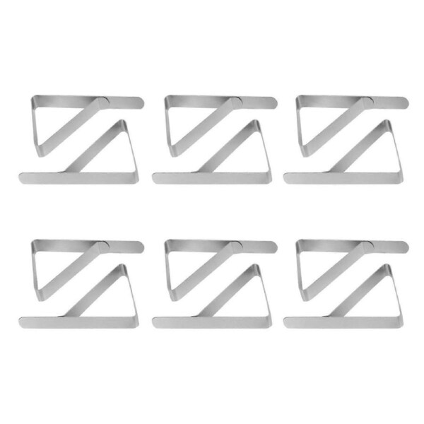 Tablecloth Clips,12 Pack Stainless Steel Table Cloth Holder Table Cover Clamps for Home/Marquees/Wed