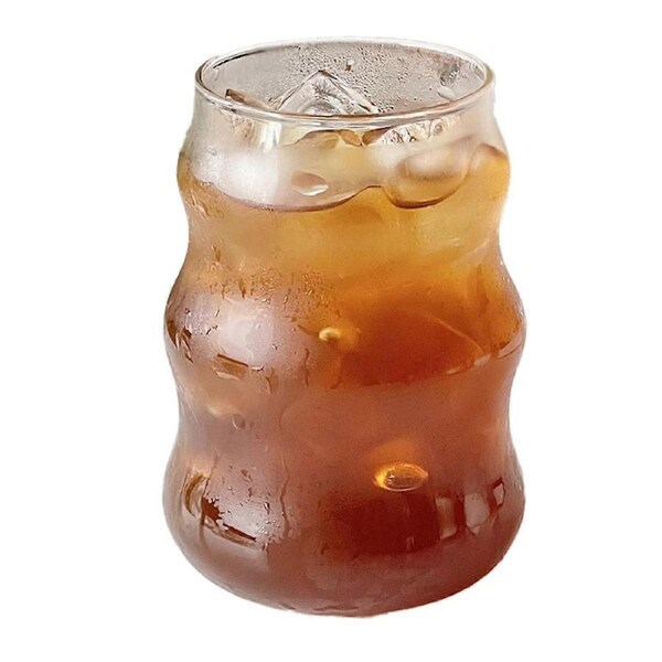 6PCS Glass Cup Heat-resistant Tumbler Drinkware Transparent