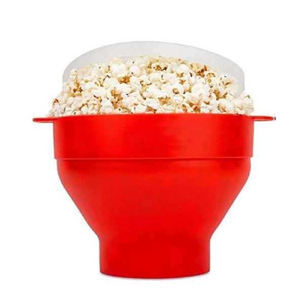 Silicone Microwave Popcorn Maker Foldable Popcorn Bowl