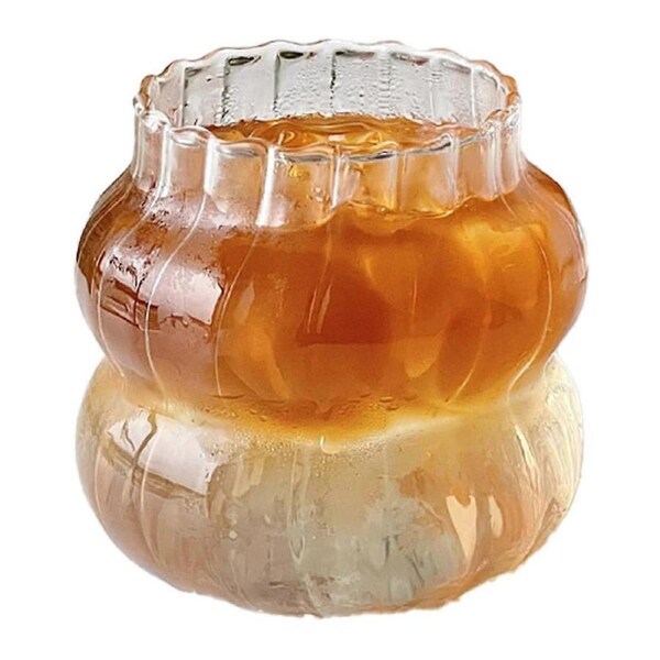 6PCS Glass Cup Heat-resistant Tumbler Drinkware Transparent