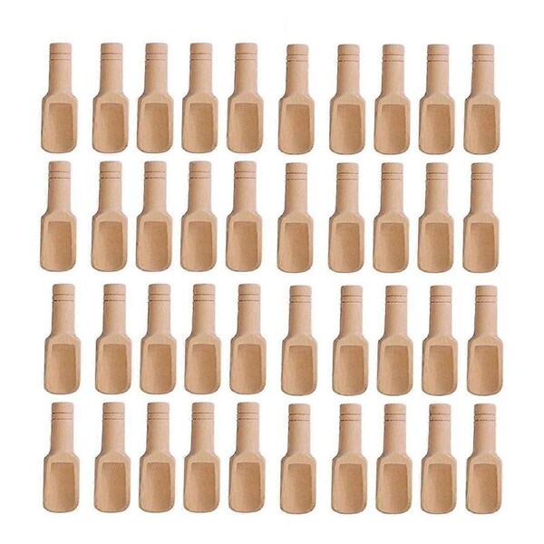 Wooden bath salt spoon tea small wooden spoon seasoning spoon