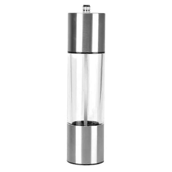 Pepper Mill Grinder Hand Refillable Pepper Mill Grinder Adjustable Coarseness Stainless Steel Pepper