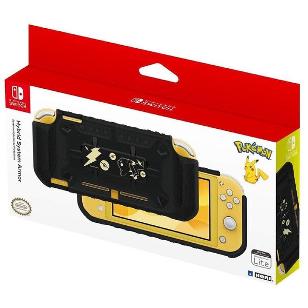 HORI Hybrid System Armor for Nintendo Switch (Pikachu: Black and Gold) NEW
