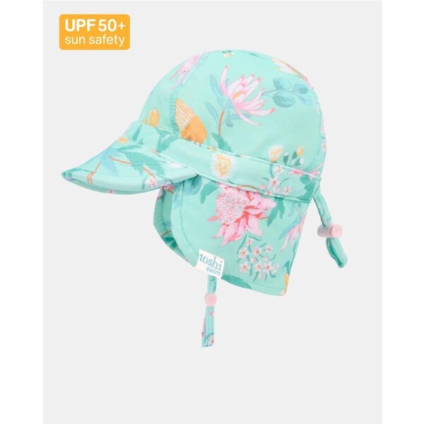 Toshi Swim Flap Cap Paradise Waratah Mint XS