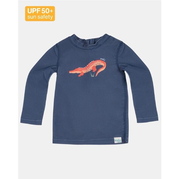 Toshi Swim Rashie Long Sleeve Splash - Kakadu Moonlight Sz 4